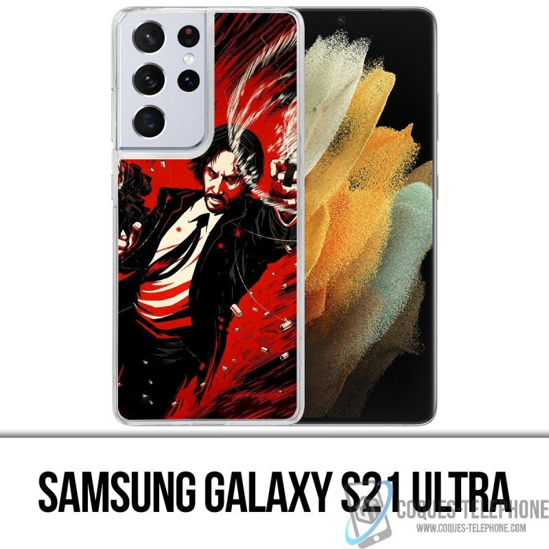 Custodia per Samsung Galaxy S21 Ultra - John Wick Comics