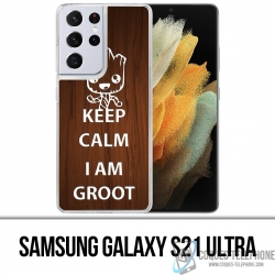 Coque Samsung Galaxy S21 Ultra - Keep Calm Groot