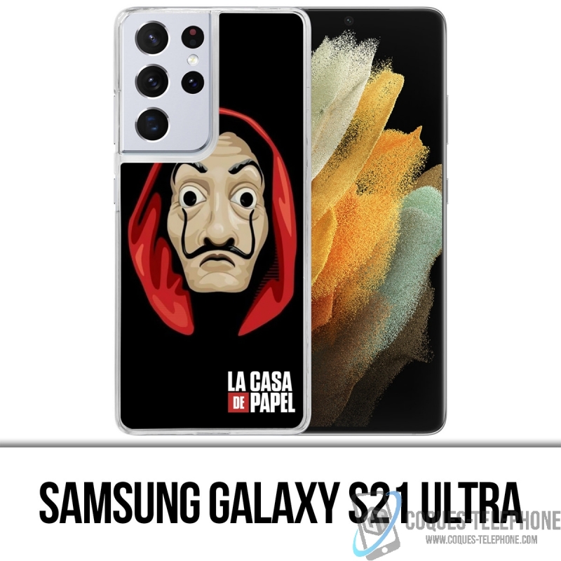 Custodia per Samsung Galaxy S21 Ultra - La Casa De Papel - Dali Mask