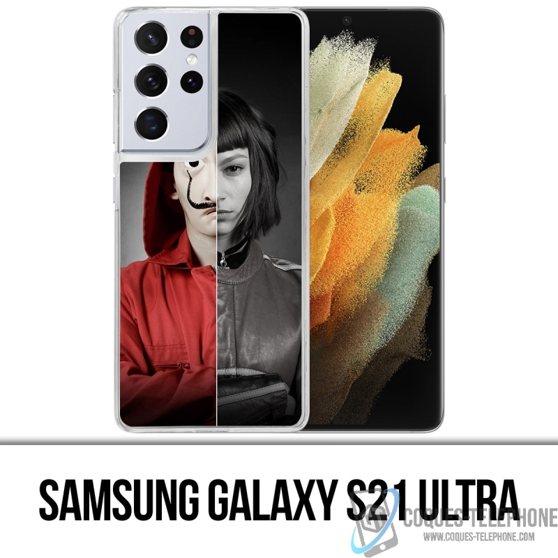 Custodia per Samsung Galaxy S21 Ultra - La Casa De Papel - Tokyo Split