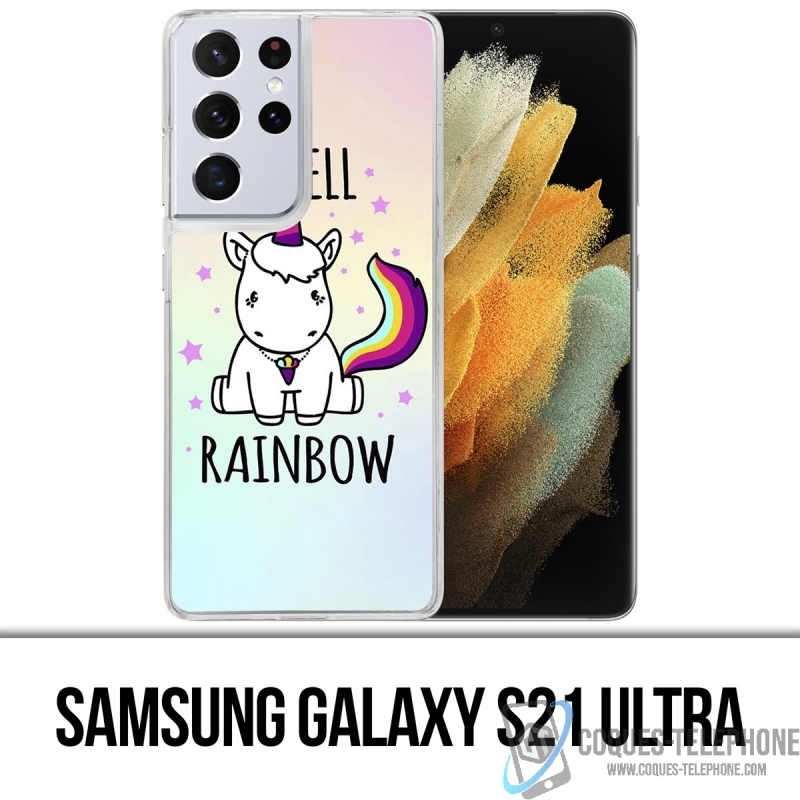 Samsung Galaxy S21 Ultra Case - Einhorn Ich rieche Raimbow