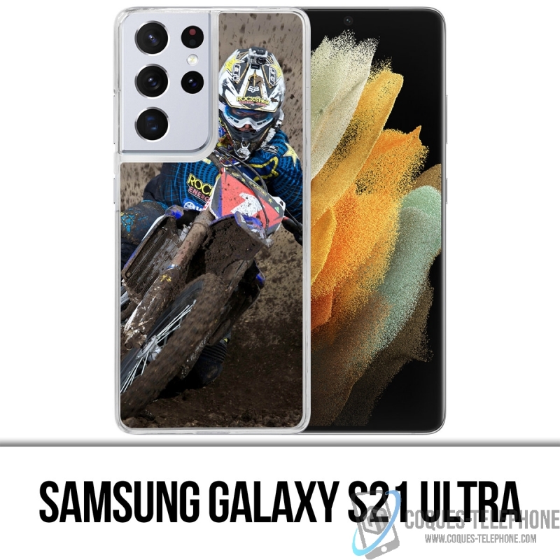 Coque Samsung Galaxy S21 Ultra - Motocross Boue