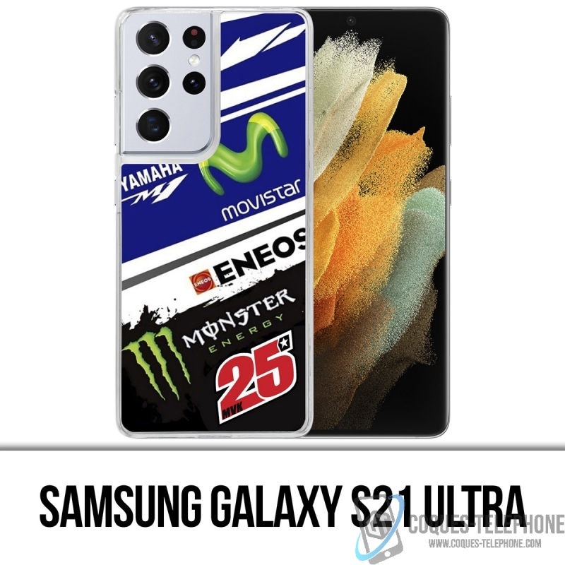 Custodia per Samsung Galaxy S21 Ultra - Motogp M1 25 Vinales