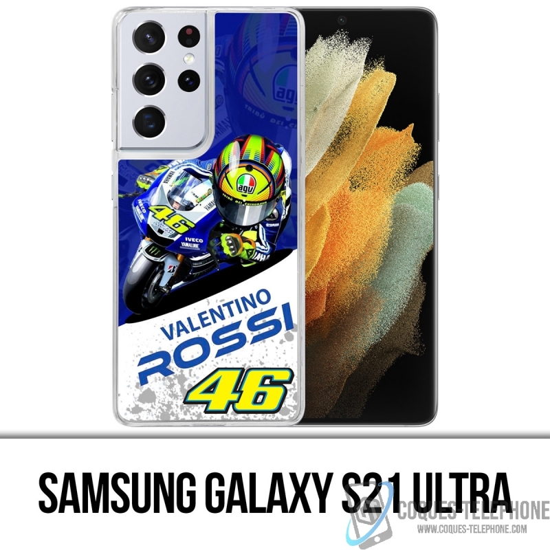 Custodia Samsung Galaxy S21 Ultra - Motogp Rossi Cartoon Galaxy