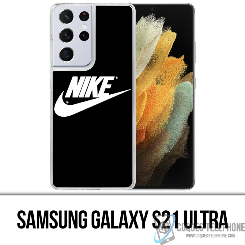 Custodia per Samsung Galaxy S21 Ultra - Logo Nike nera