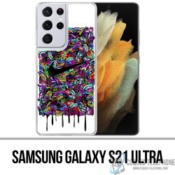 Custodia per Samsung Galaxy S21 Ultra - Nike Sneakers Art