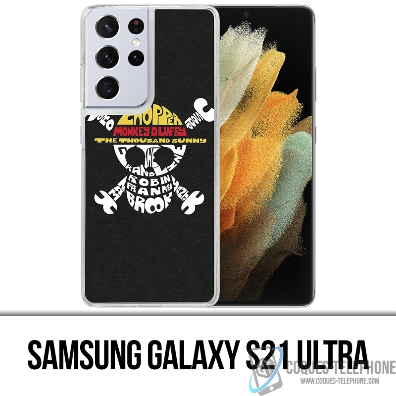 Funda Samsung Galaxy S21 Ultra - Nombre del logotipo de una pieza