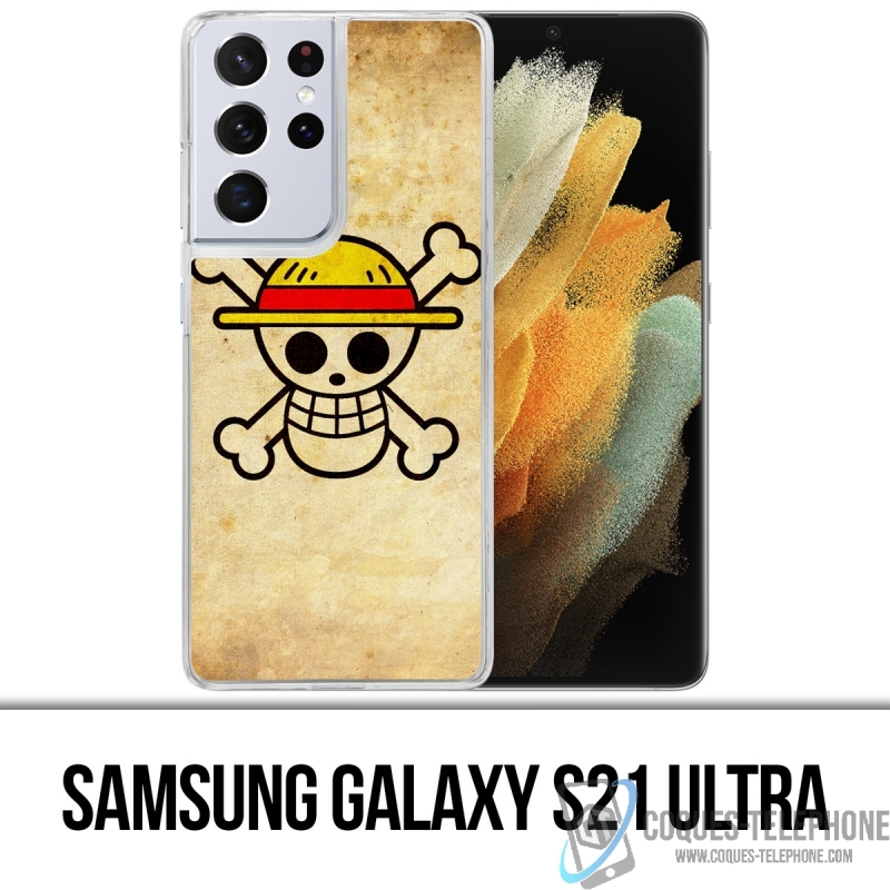 Coque Samsung Galaxy S21 Ultra - One Piece Vintage Logo