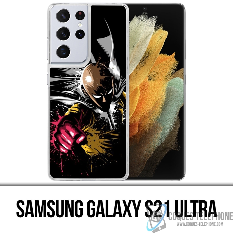 Funda Samsung Galaxy S21 Ultra - One Punch Man Splash