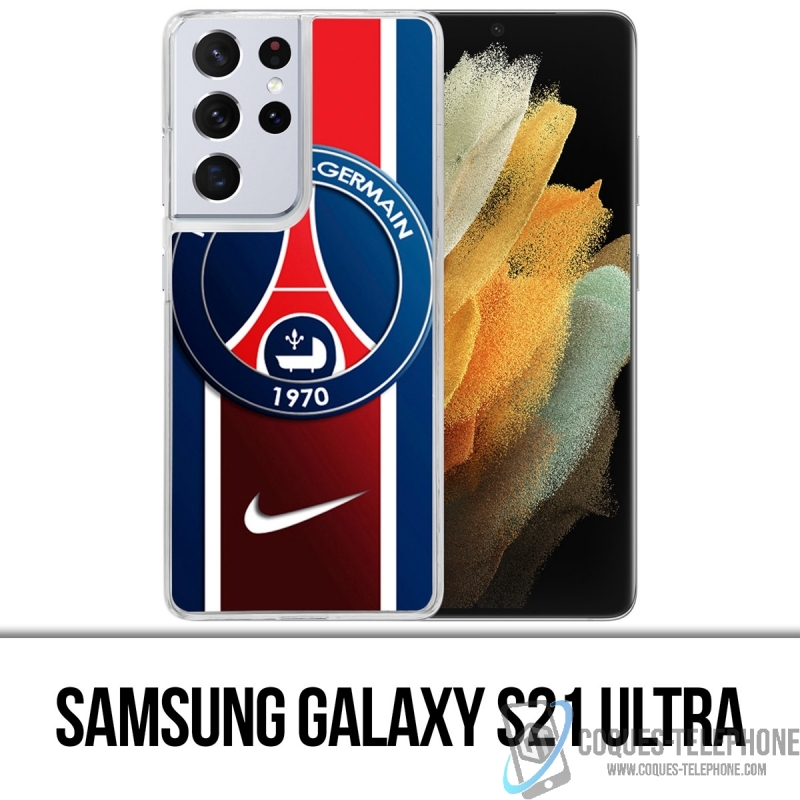 Custodia per Samsung Galaxy S21 Ultra - Paris Saint Germain Psg Nike