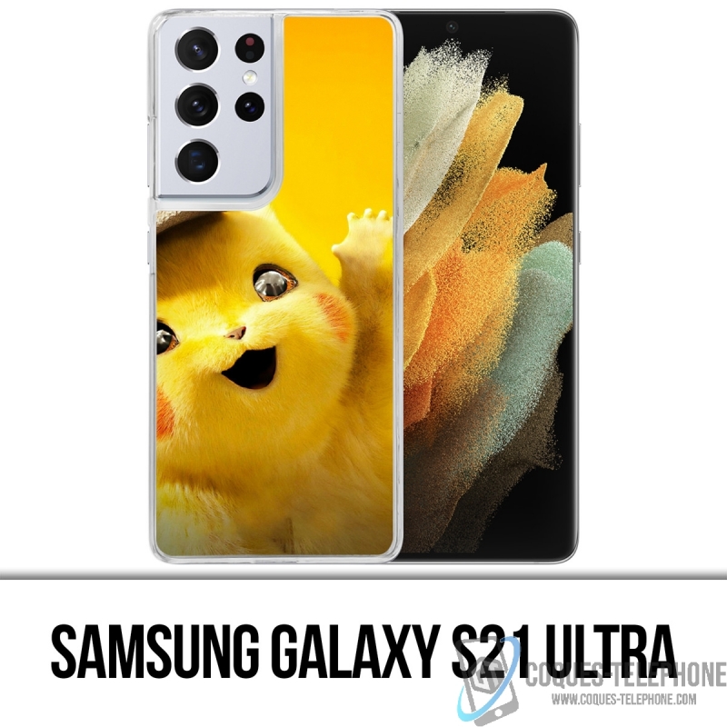 Coque Samsung Galaxy S21 Ultra - Pikachu Detective