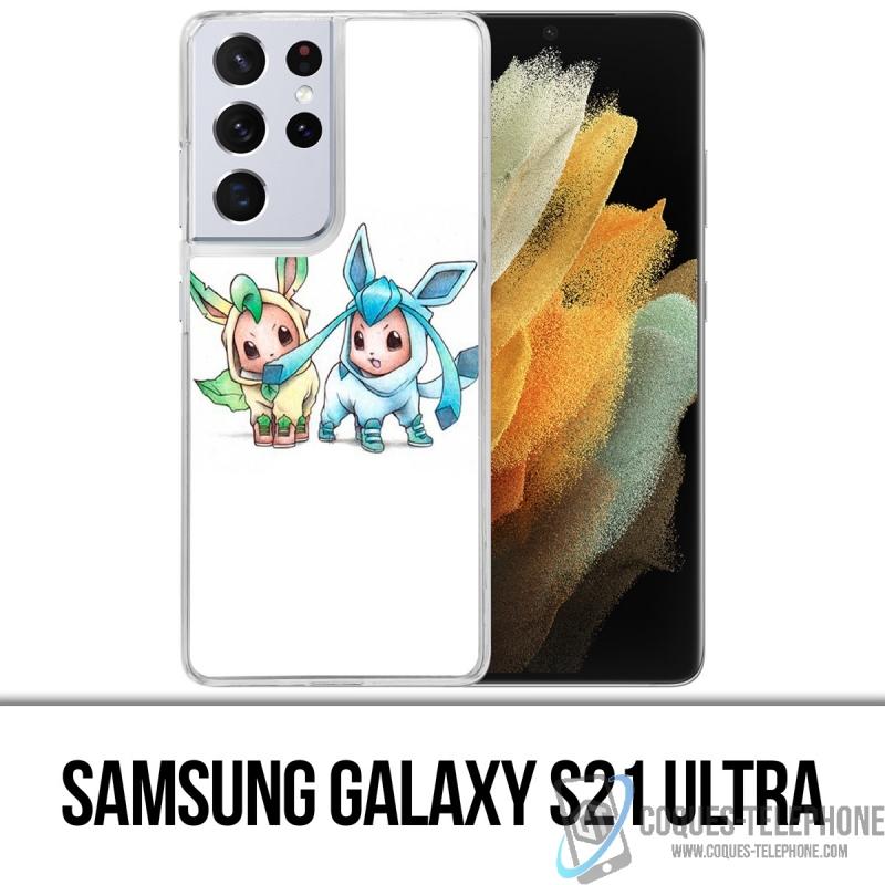 Custodia per Samsung Galaxy S21 Ultra - Pokémon Baby Phyllali