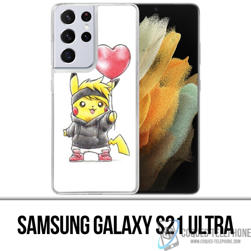 Custodia per Samsung Galaxy S21 Ultra - Pokémon Baby Pikachu