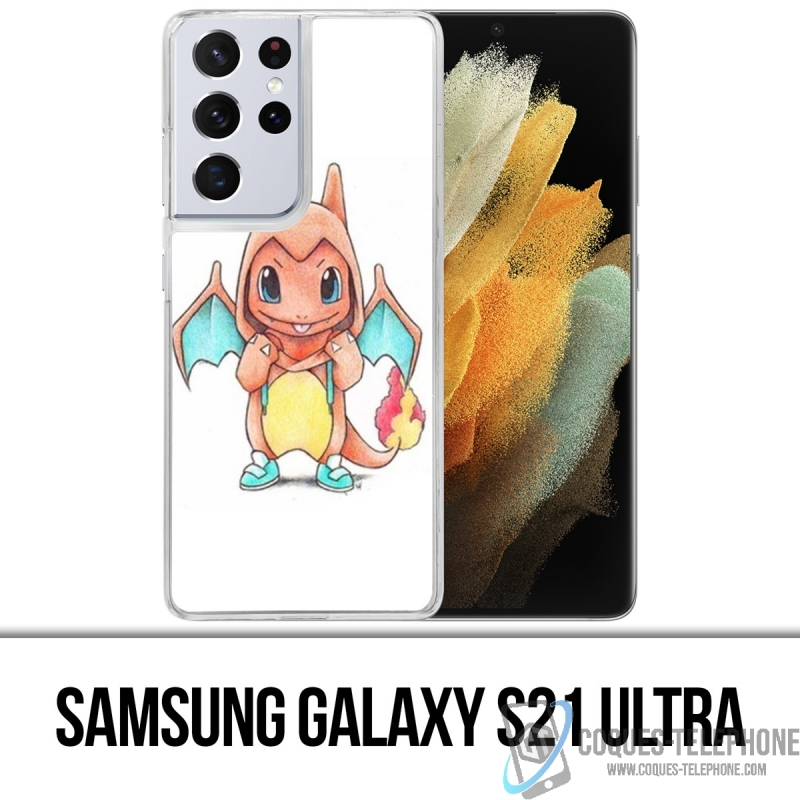 Coque Samsung Galaxy S21 Ultra - Pokemon Bébé Salameche