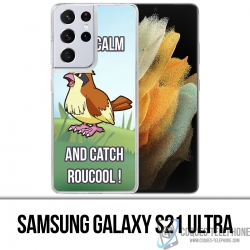 Custodia per Samsung Galaxy S21 Ultra - Pokémon Go Catch Roucool