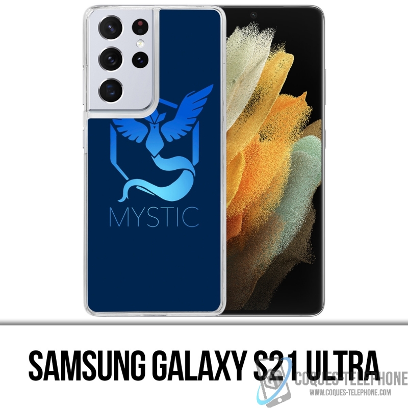 Coque Samsung Galaxy S21 Ultra - Pokémon Go Team Msytic Bleu