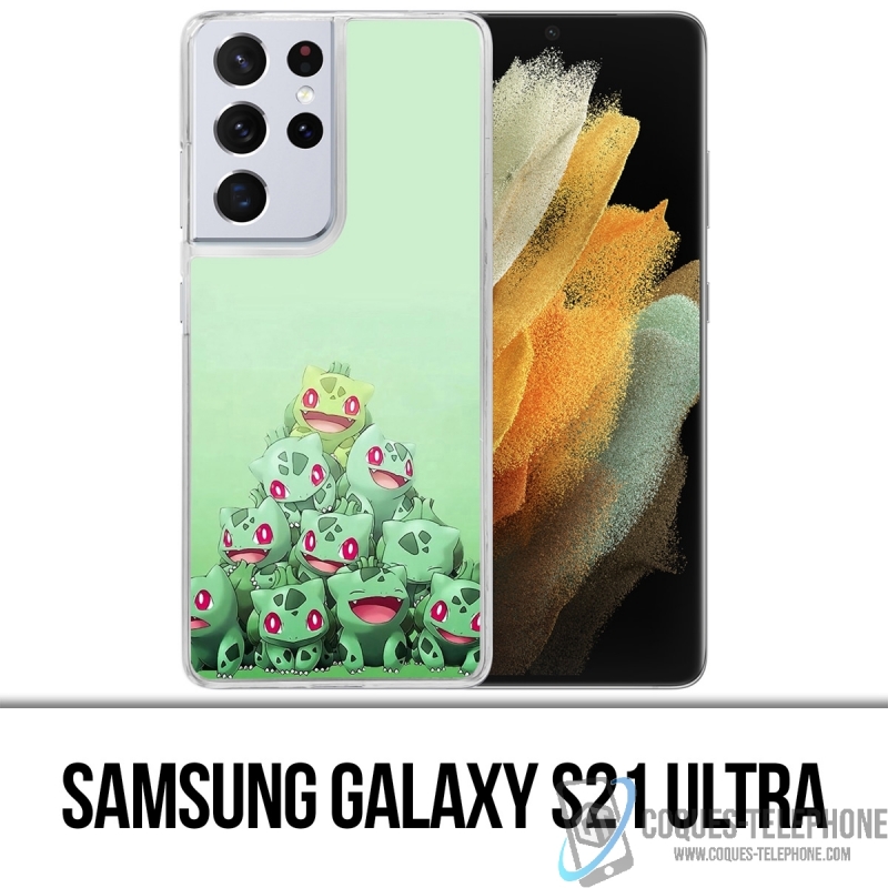 Custodia per Samsung Galaxy S21 Ultra - Pokémon Montagna Bulbasaur