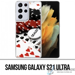 Coque Samsung Galaxy S21 Ultra - Poker Dealer