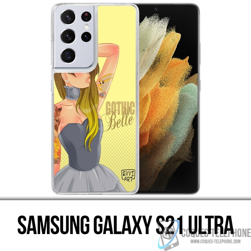 Coque Samsung Galaxy S21 Ultra - Princesse Belle Gothique