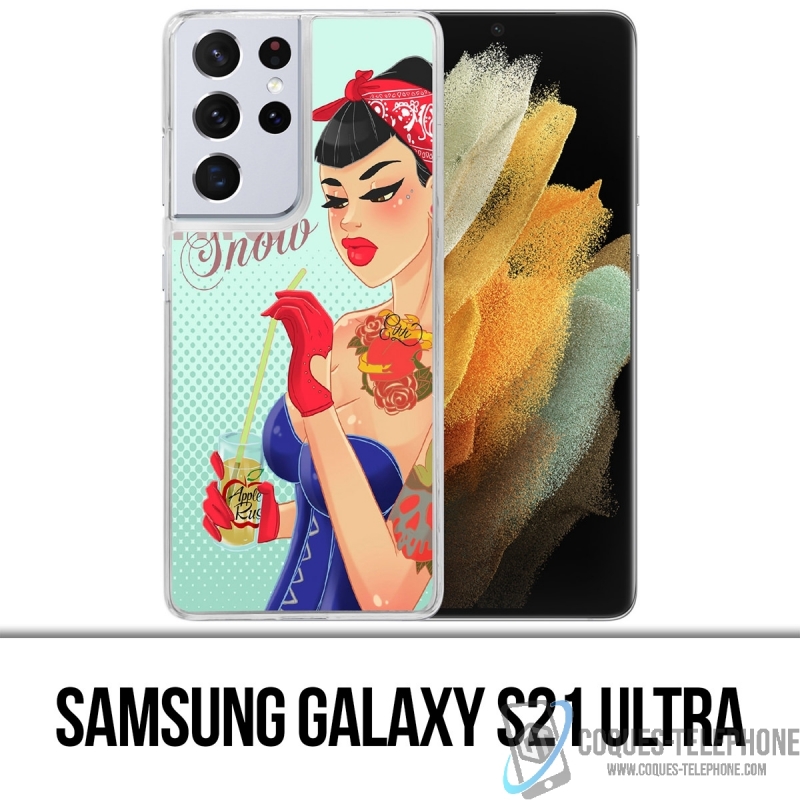 Coque Samsung Galaxy S21 Ultra - Princesse Disney Blanche Neige Pinup