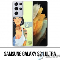 Coque Samsung Galaxy S21 Ultra - Princesse Disney Jasmine Hipster