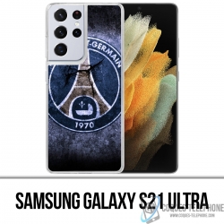 Custodia per Samsung Galaxy S21 Ultra - Psg Logo Grunge