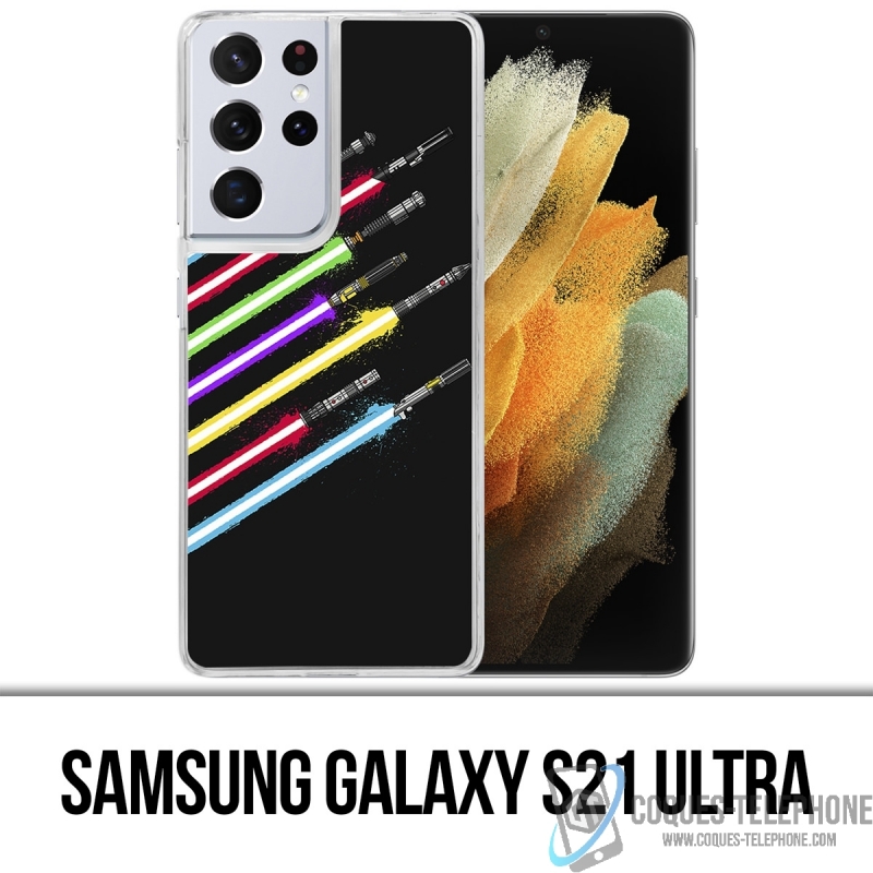 Funda Samsung Galaxy S21 Ultra - Sable de luz de Star Wars