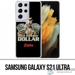 Coque Samsung Galaxy S21 Ultra - Scarface Get Dollars