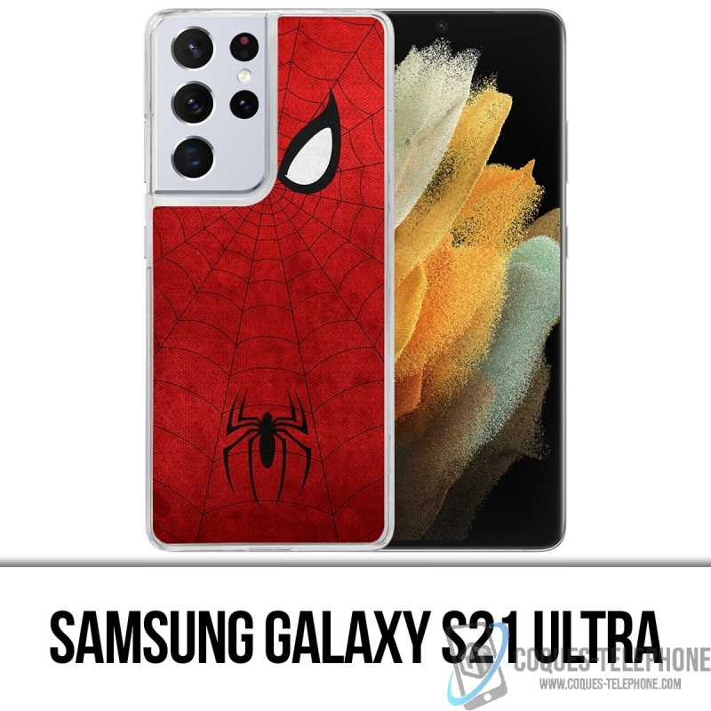 Funda Samsung Galaxy S21 Ultra - Diseño artístico de Spiderman