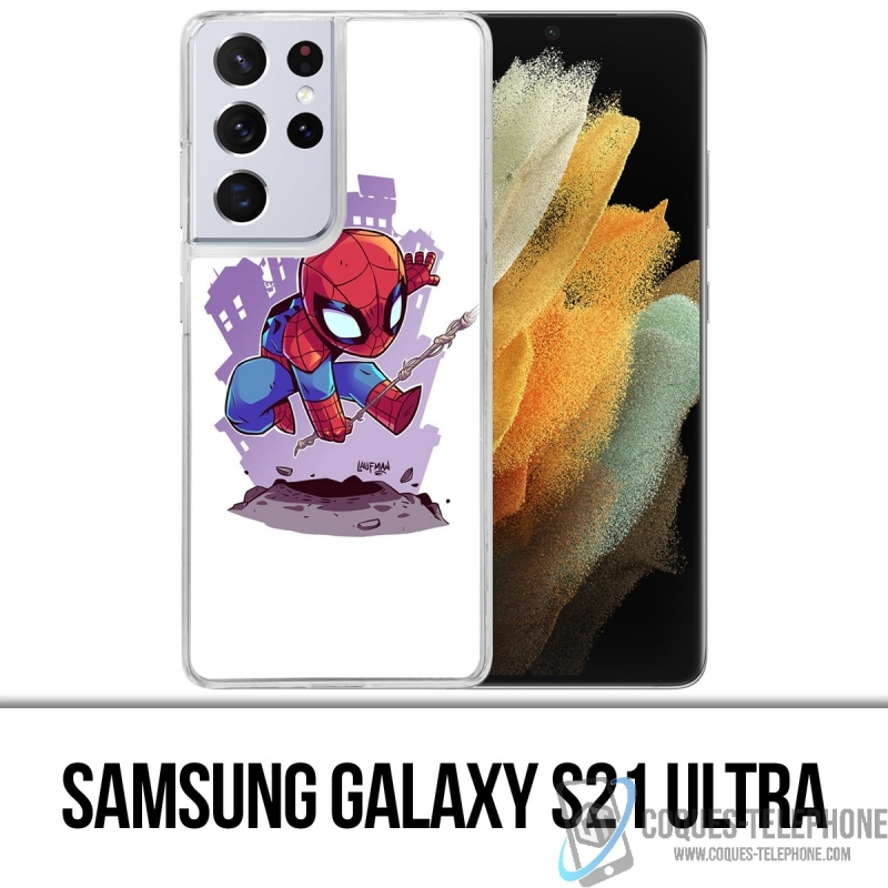 Coque Samsung Galaxy S21 Ultra - Spiderman Cartoon