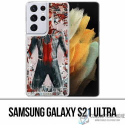 Coque Samsung Galaxy S21 Ultra - Spiderman Comics Splash