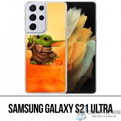 Coque Samsung Galaxy S21 Ultra - Star Wars Baby Yoda Fanart