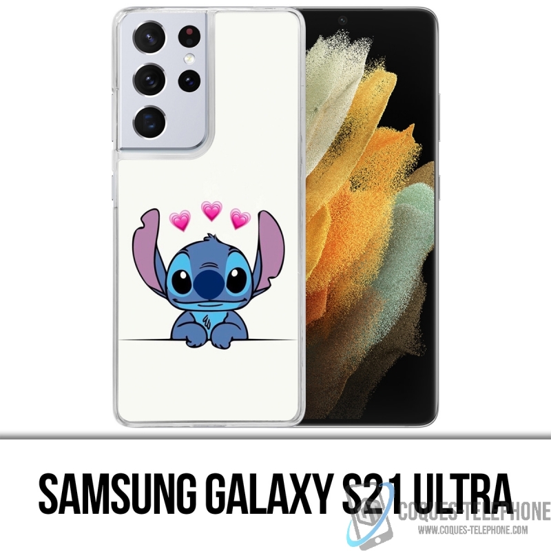 Coque Samsung Galaxy S21 Ultra - Stitch Amoureux