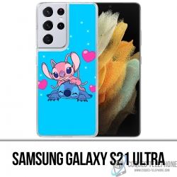 Custodia per Samsung Galaxy S21 Ultra - Stitch Angel Love