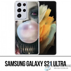 Funda Samsung Galaxy S21 Ultra - Suicide Squad Harley Quinn Bubble Gum