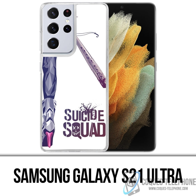 Coque Samsung Galaxy S21 Ultra - Suicide Squad Jambe Harley Quinn