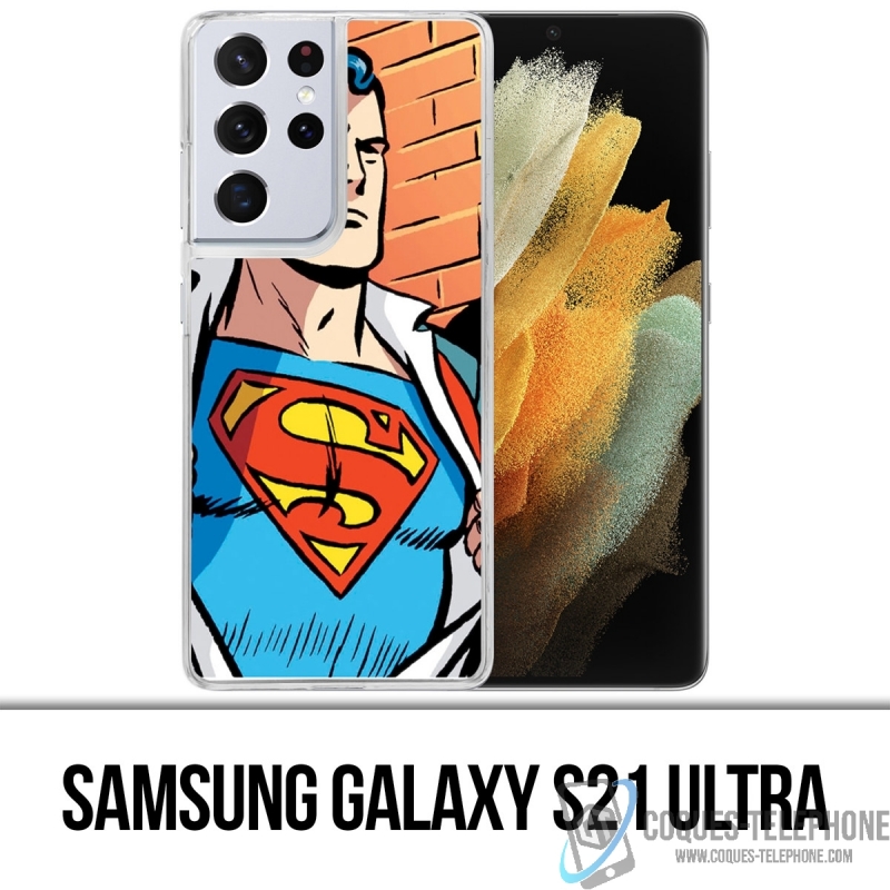 Coque Samsung Galaxy S21 Ultra - Superman Comics