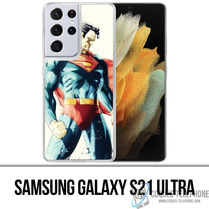 Coque Samsung Galaxy S21 Ultra - Superman Paintart