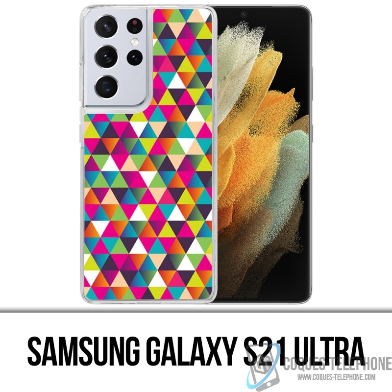 Custodia per Samsung Galaxy S21 Ultra - Triangolo multicolore