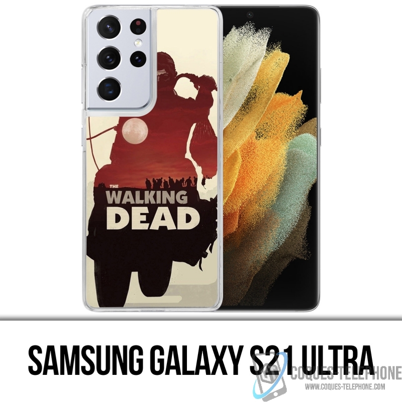 Coque Samsung Galaxy S21 Ultra - Walking Dead Moto Fanart