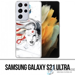 Coque Samsung Galaxy S21 Ultra - Wonder Woman Art