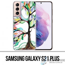 Samsung Galaxy S21 Plus Case - Mehrfarbiger Baum