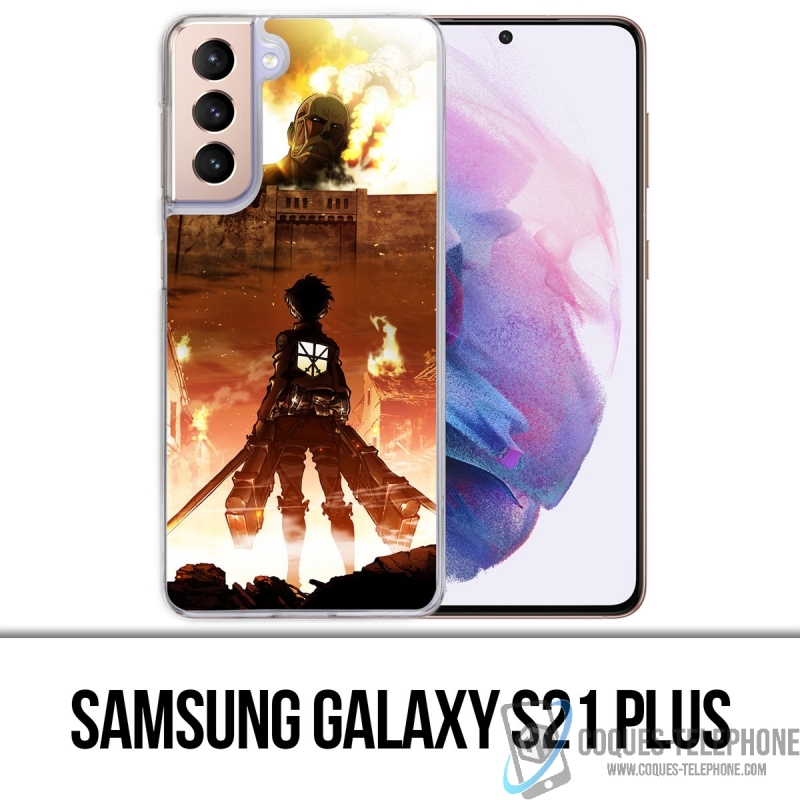 Custodia per Samsung Galaxy S21 Plus - Poster Attak On Titan