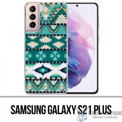Coque Samsung Galaxy S21 Plus - Azteque Vert