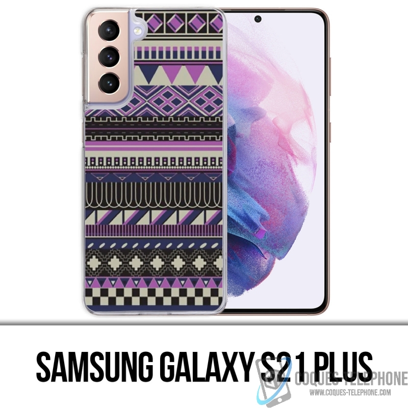 Custodia per Samsung Galaxy S21 Plus - Viola azteco