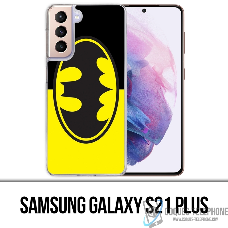 Coque Samsung Galaxy S21 Plus - Batman Logo Classic Jaune Noir