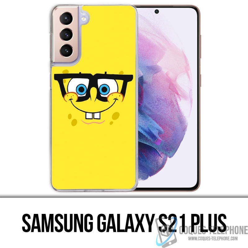 Coque Samsung Galaxy S21 Plus - Bob Éponge Lunettes