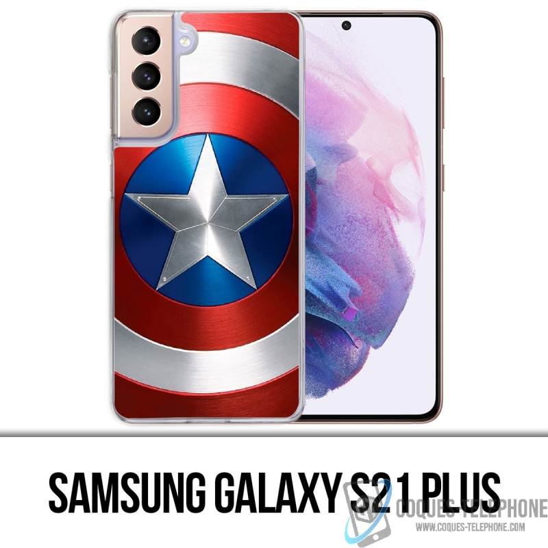 Custodia per Samsung Galaxy S21 Plus - Captain America Avengers Shield