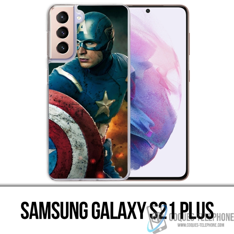 Coque Samsung Galaxy S21 Plus - Captain America Comics Avengers