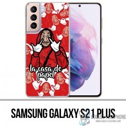 Funda Samsung Galaxy S21 Plus - Casa De Papel - Dibujos animados